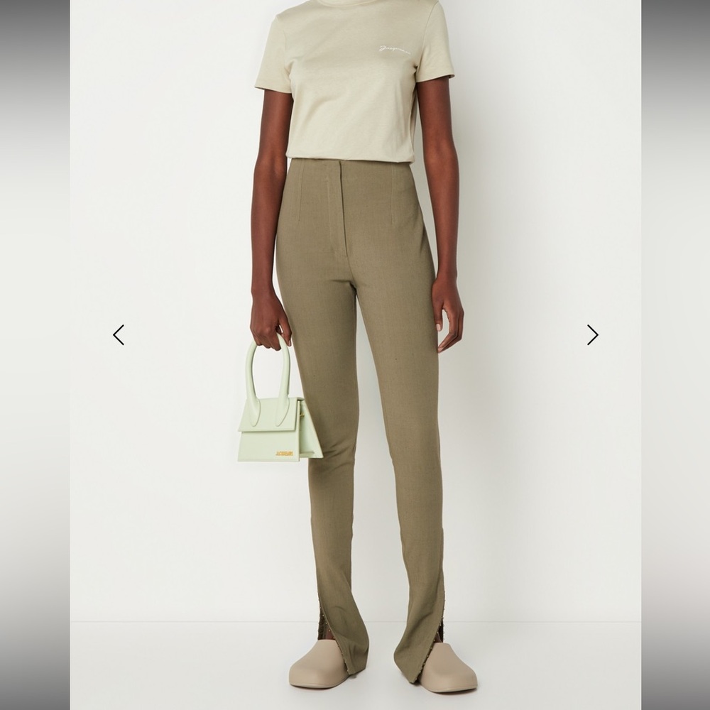 Jacquemus Le Pantalon Obiou, green/khaki, size 36